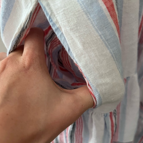 Crown & Ivy Blue Red Striped Maxi Sleeveless Dress Size S
Excellent Condition - Picture 3 of 5